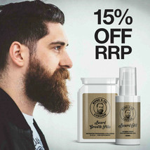 The Bearded Wonder - Hugo &amp; Co London Beard Growth Pills &amp; Oil. Perfect Beard - £38.35 GBP