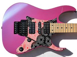 Pickguard Headstock Tremolo Skin Wrap Reskin for Guitars - Red Thistle B... - $27.99