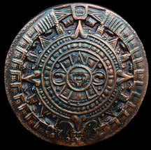 Ancient Aztec Inca Maya Mayan sculpture plaque in Dark Bronze Finish - £22.59 GBP