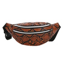 Waist Bag Snakeskin Belt Bag Fanny Pack Beach Travel Banana Fashion Crossbody Ph - £52.67 GBP