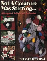 Vtg Knit Crochet Xmas Mr. Mrs. Claus Wreath Cookie Jar Snowman Mailbox Patterns - £10.22 GBP