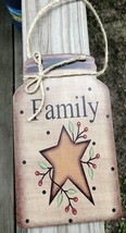 Primitive Decor 206-77033 Family w/berries and star Mason Jar  - £3.86 GBP