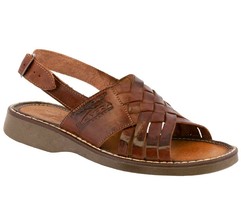 Mens Authentic Mexican Huarache Open Toe Sandals Chedron Real Leather Bu... - £31.20 GBP