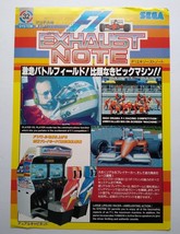 F1 Exhaust Note Arcade Flyer Original 1991 Video Game Promo 8.25&quot; x 11.5&quot; Japan - £18.63 GBP