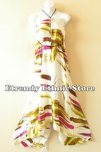 2D93 - Versatile Silk Multi Wear Scarf Long Maxi Halter Dress, Maternity - $24.90