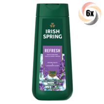 6x Bottles Irish Spring Refresh Epsom Salts &amp; Lavender Face &amp; Body Wash | 20oz - £34.09 GBP