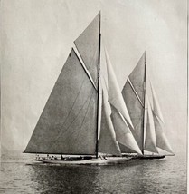 Shamrock 4 And Resolute 1930 Sail Boats America&#39;s Cup Race Of 1920 Print... - £23.59 GBP