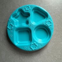 Leapfrog Shapes and Sharing Picnic Basket Blue Plate Replacement Piece - $8.99