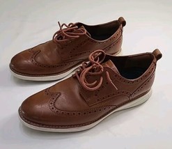 Cole Haan Grand Evolution Wingtip Brown/Tan Shoes C26930 Mens 9.5 M - £37.07 GBP