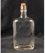 Vintage Full Pint Glass Flask With Cork Needs Cleaning - €13,11 EUR