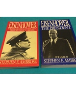 EISENHOWER VOLUME 1 and 2 by STEPHEN AMBROSE - Softcover - FIRST EDITION... - $89.95