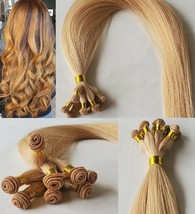 18&quot;, 20″, 22&quot; Hand-Tied Weft, 100 grams, Human Remy Hair Extensions # 27 - £167.20 GBP+