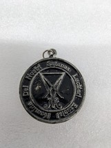 Usa Cast Pewter Devil Lucifer Sigil Occult Pendant Leather Necklace New - £10.67 GBP