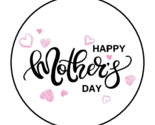 30 HAPPY MOTHER&#39;S DAY ENVELOPE SEALS STICKERS LABELS TAGS 1.5&quot; ROUND HEARTS - $7.49