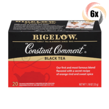 6x Boxes Bigelow Constant Comment Black Tea | 20 Pouches Per Box | 1.18oz - £24.80 GBP