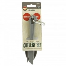 Camping Cutlery Set w/ Carabiner - £4.96 GBP