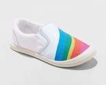 Mad Love ~ Shayna ~ Rainbow Printed Girl&#39;s Size 5 Sneakers ~ Multi Color... - £12.03 GBP
