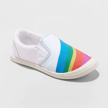 Mad Love ~ Shayna ~ Rainbow Printed Girl&#39;s Size 5 Sneakers ~ Multi Colored ~ NWT - £11.89 GBP