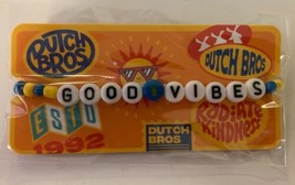 Dutch Bros Good Vibes Friendship Bracelet Radiate Kindness New In Packag... - $23.74