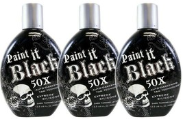 PAINT IT BLACK 50X Indoor Outdoor Dark Tanning Bed Lotion - 13.5 Oz LOT ... - £57.81 GBP