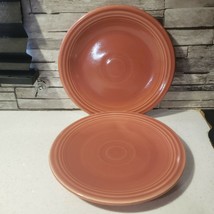 Vintage Fiestaware Fiesta Retired Pink Rose Salad Bread Butter Chop Plate - $17.96