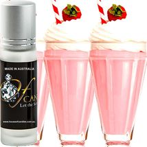 Strawberry Milkshake Premium Scented Roll On Fragrance Perfume Oil Vegan - £10.22 GBP+