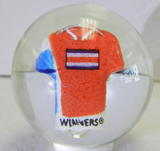 #17757m Costa Rica Soccer Football Contemporary Sulphide Marble 1.34 Inches - $29.69