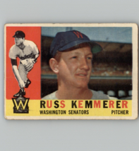 Russ Kemmerer #362 Topps 1960 Baseball Card (Washington Senators) - $3.07
