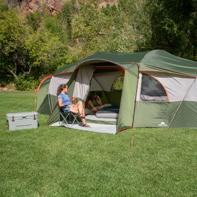 Ozark Trail Hazel Creek 18-Person Cabin Tent, with 3 Covered Entrances camping - £524.72 GBP