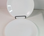 Corelle Winter Frost White 8.5&quot; Lunch Luncheon Plate Set of 2 True Vinta... - £8.63 GBP