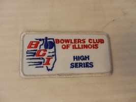 Bowlers Club of Illinois Men&#39;s High Series Patch from the 90s Silver Border - $10.00