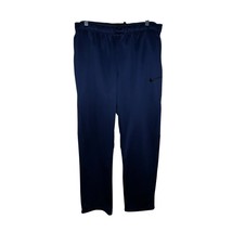 Nike Sweatpants Men&#39;s L Blue Logo Dri Fit 100% Polyester Workout 800191-429 - $475.17 MXN