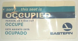 Vintage Eastern Airlines 1967-1991 plastic &quot;RESERVED&quot; seat sign - $15.00