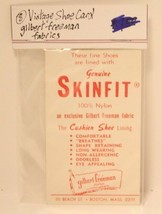 Vintage Shoe card Gilbert Freeman Fabrics Genuine Skinfit Box2 - £4.66 GBP