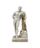 Farnese Hercules Heracles Greek Marble Cast Grey Patina Statue Museum K...-
s... - $97.63 CAD
