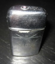 Ronson Varaflame Windlite Chrome Atomic Age Etched &quot;Paul&quot; Butane Lighter - £11.85 GBP