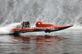 An item in the Sports Mem, Cards & Fan Shop category: 4x6 Color Drag Boat Racing Photo Lou Osmand MCI Top Fuel Hydro Augusta