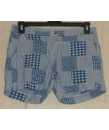 NEW WOMENS Brooks Brothers BLUE &amp; WHITE MADRAS PLAID SHORT W/ POCKETS   ... - €28,38 EUR