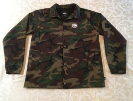 EUC VANS Camouflage Windbreaker Button Up Jacket Boys Youth Size Large ~... - £19.23 GBP
