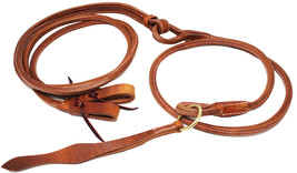 Horse Amish  Western Hermann Oak Harness Leather Rounded Romel Reins 975... - €41,92 EUR