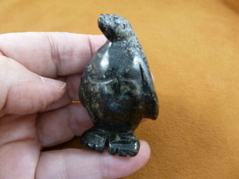 Y-PEN-701) Green Jasper PENGUIN gemstone BIRD penguins king emperor Anta... - £14.01 GBP