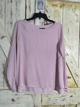 White House Black Market Light Pink Double Layer Front Tulip Cut Back Si... - $14.26