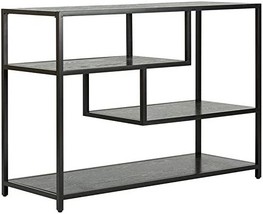 Black And Matte Black Console Table From Safavieh Home'S Reese, Century Design. - $282.97