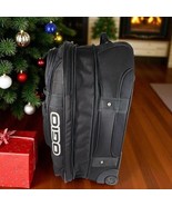 READ Black Ogio Layover Travel Bag Rolling Wheeled 22&quot; Suitcase Carry On... - €67,81 EUR