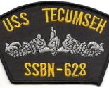 USN USS Tecumseh SSBN-628 With Surface Warfare Emblem Hat Patch - $4.00
