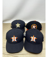 New Era MLB Houston Astros World Series &amp; Standard Fitted Hats 7-3/8 &amp; 7... - $59.39