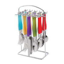Gibson Home Santoro 20-Piece Stainless Steel Flatware Set with Hanging R... - $71.04