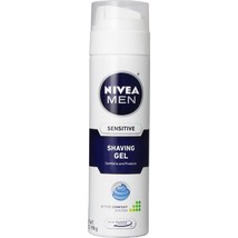 NIVEA FOR MEN Sensitive, Shaving Gel 7 Ounce (Pack of 6) - £44.75 GBP