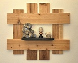 Custom Handmade Cedar Wall Decor With Shelf - $40.00
