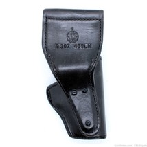 LH S&amp;W 469 3.5&quot; Black Plain Leather Jacket Slot Gould &amp; Goodrich Holster - $29.60